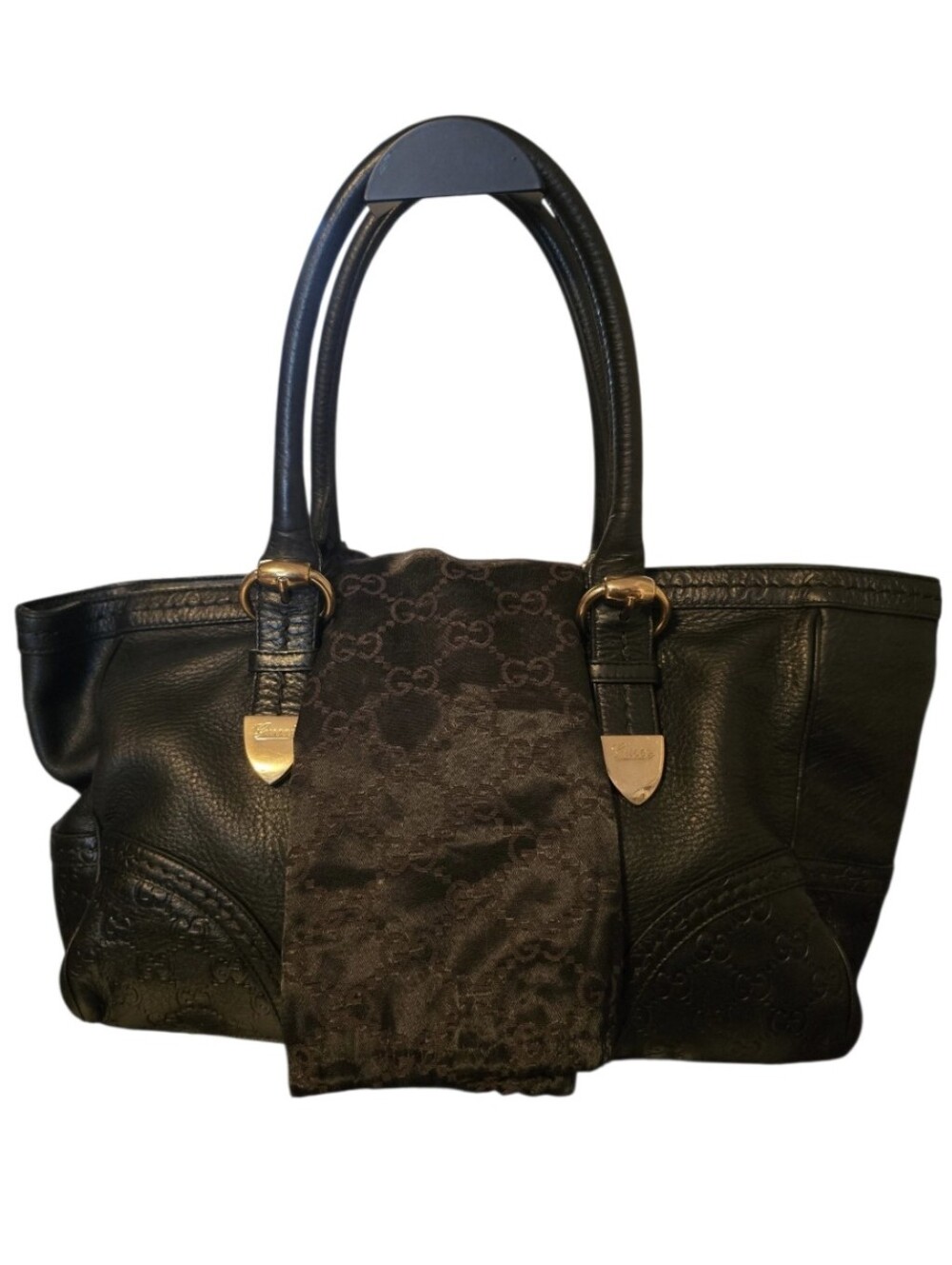 Gucci Vintage Guccissima Embossed Signoria Med Tote w/ Guccissima Dustbag & COA - Picture 13 of 16